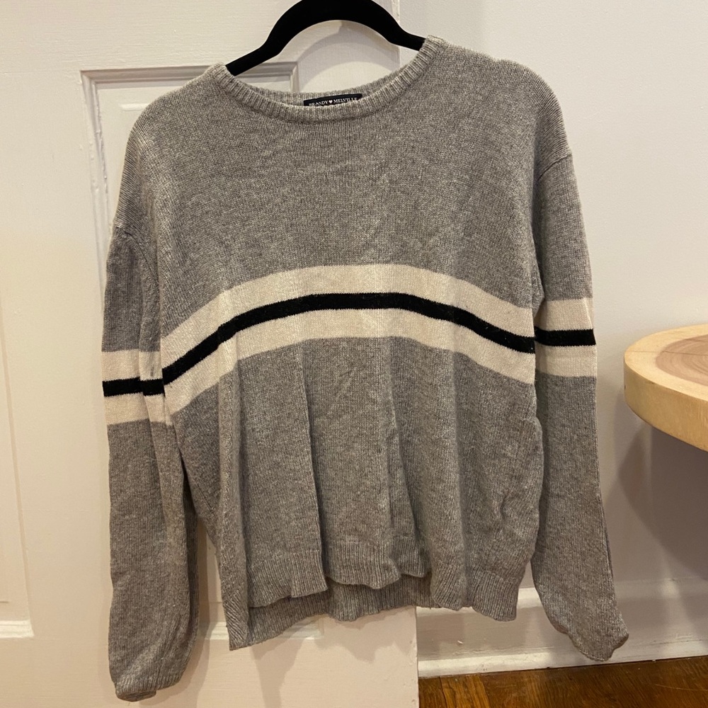 Brandy Melvile Striped Cozy Sweater